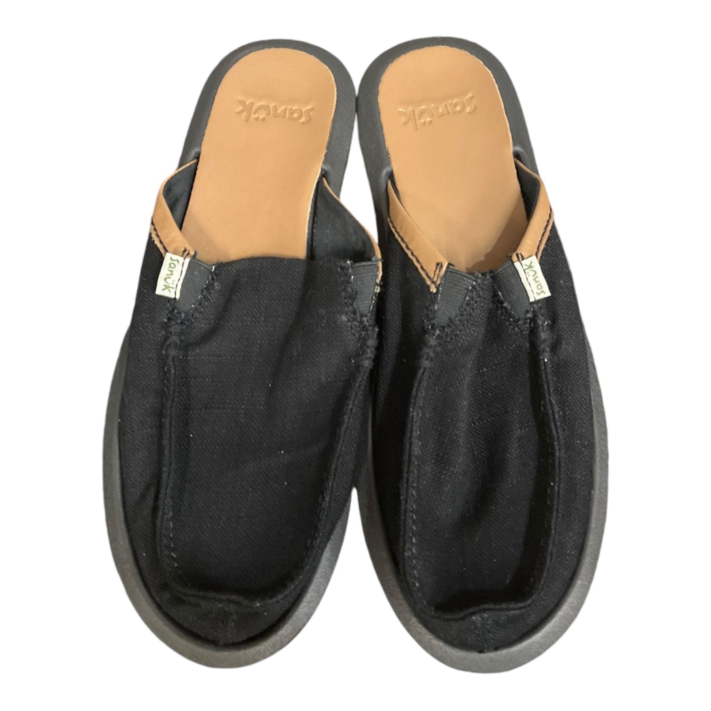 Shoes Flats By Sanuk In Black, Size: 8