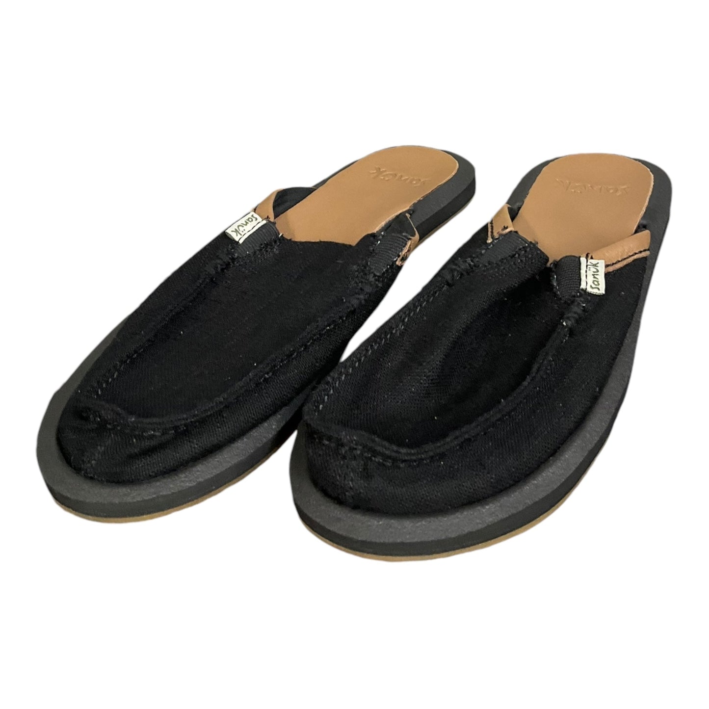 Shoes Flats By Sanuk In Black, Size: 8