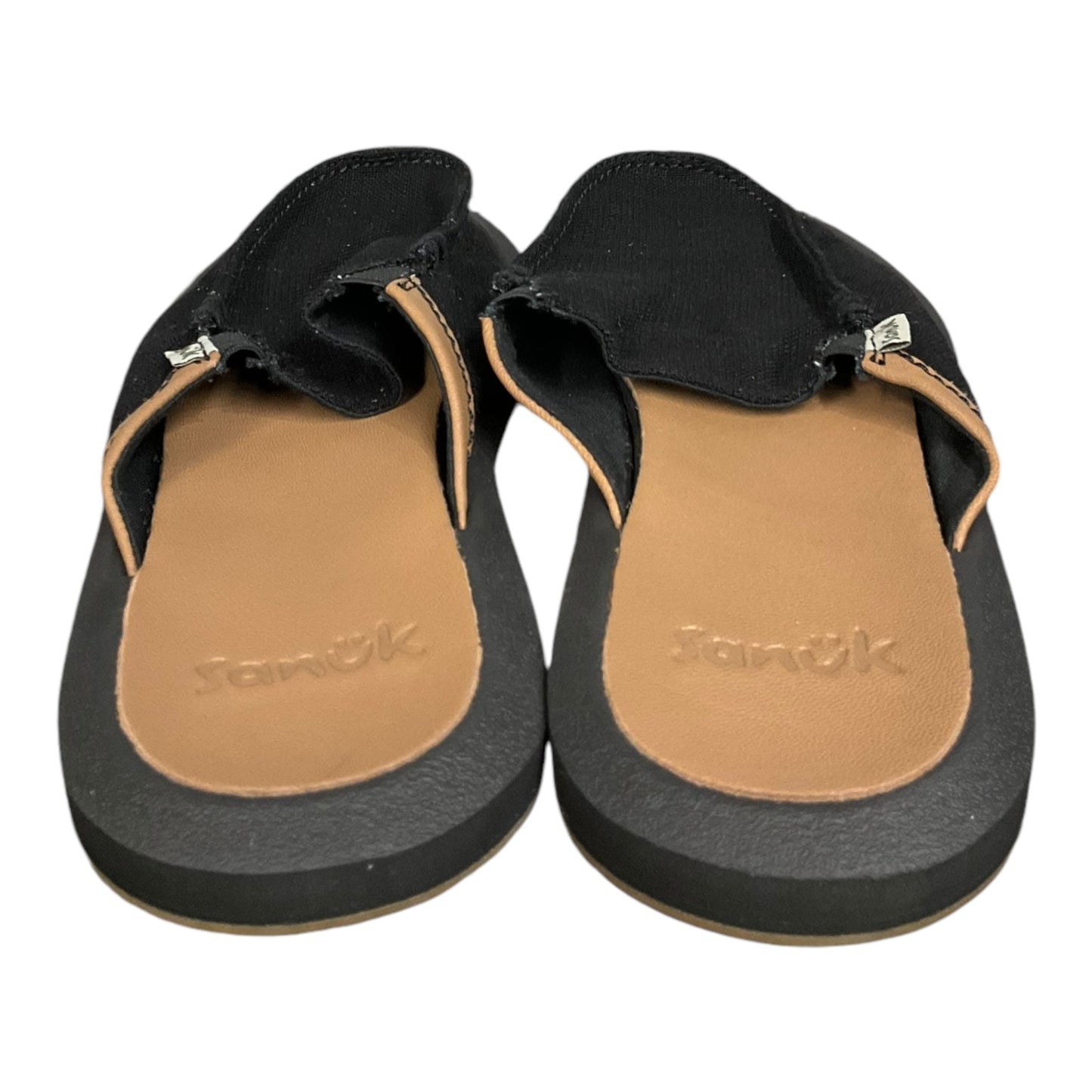 Shoes Flats By Sanuk In Black, Size: 8