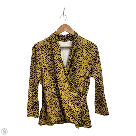 Top Long Sleeve By Clothes Mentor In Animal Print, Size: Xl