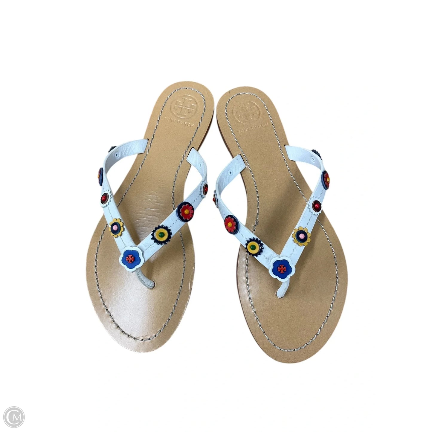 Sandals Designer By Tory Burch In White, Size: 6