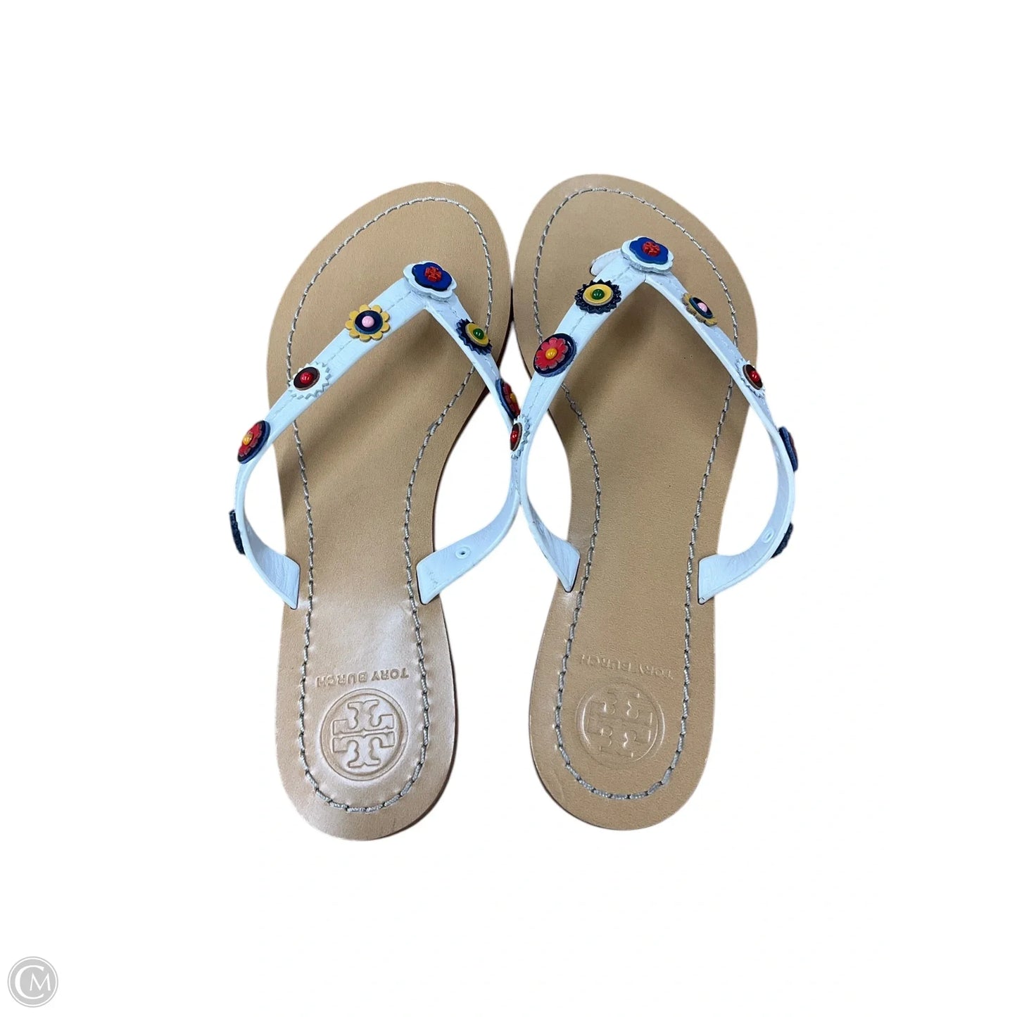 Sandals Designer By Tory Burch In White, Size: 6