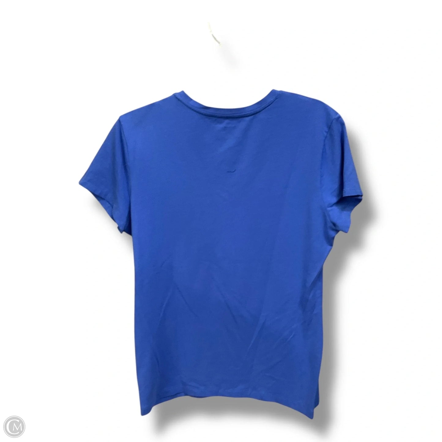 Top Short Sleeve By Banana Republic In Blue, Size: L