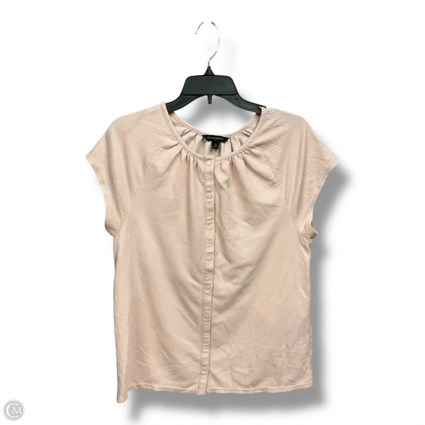 Top Short Sleeve By Banana Republic In Pink, Size: M