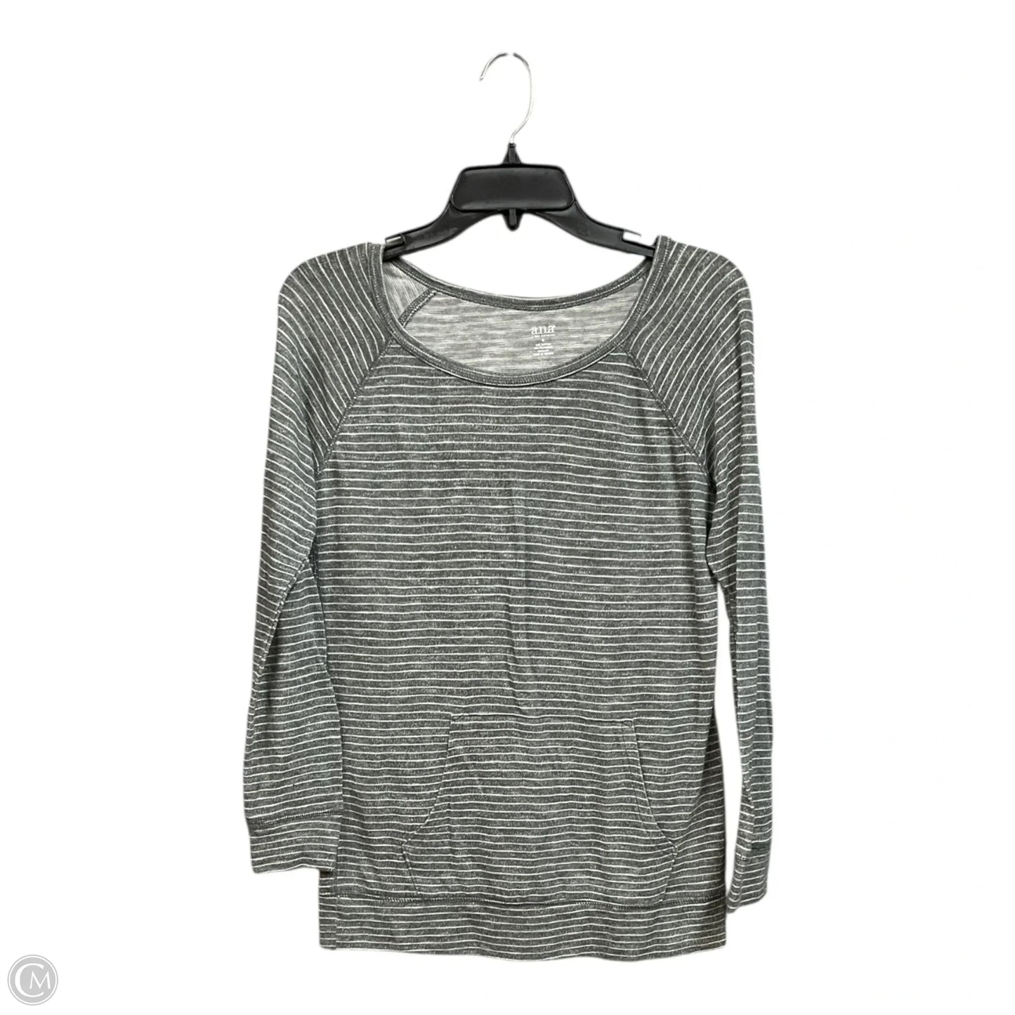 Top Long Sleeve By Ana In Striped Pattern, Size: S