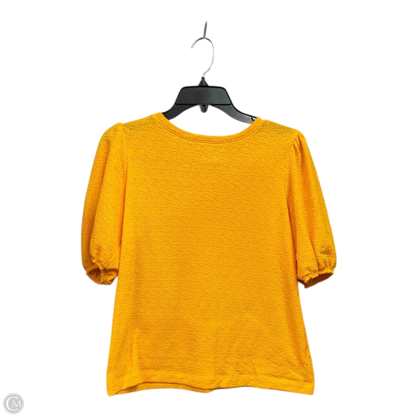Top Short Sleeve By Lc Lauren Conrad In Yellow, Size: M