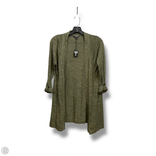 Cardigan By Express In Green, Size: L