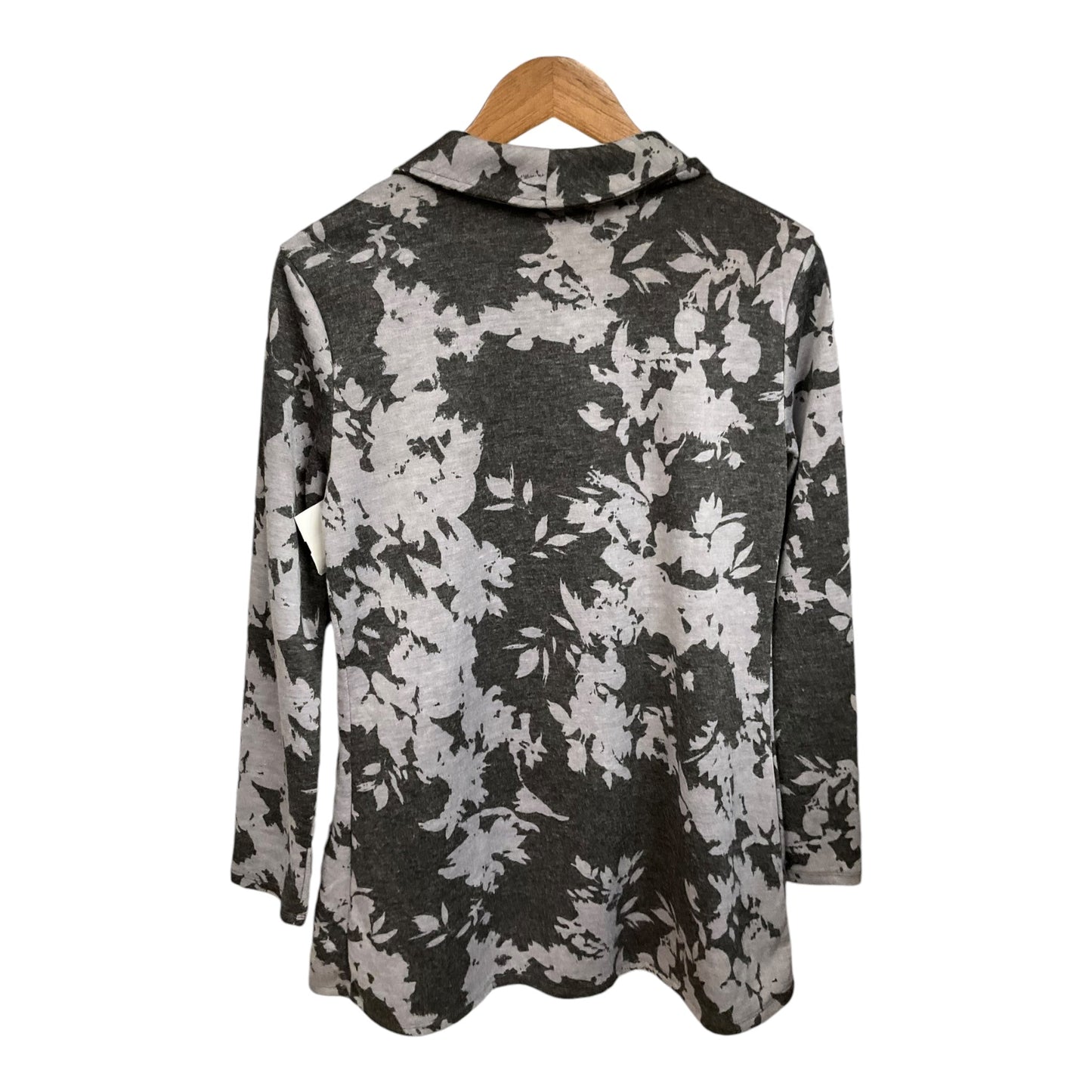 Cardigan By Dana Buchman In Floral Print, Size: M