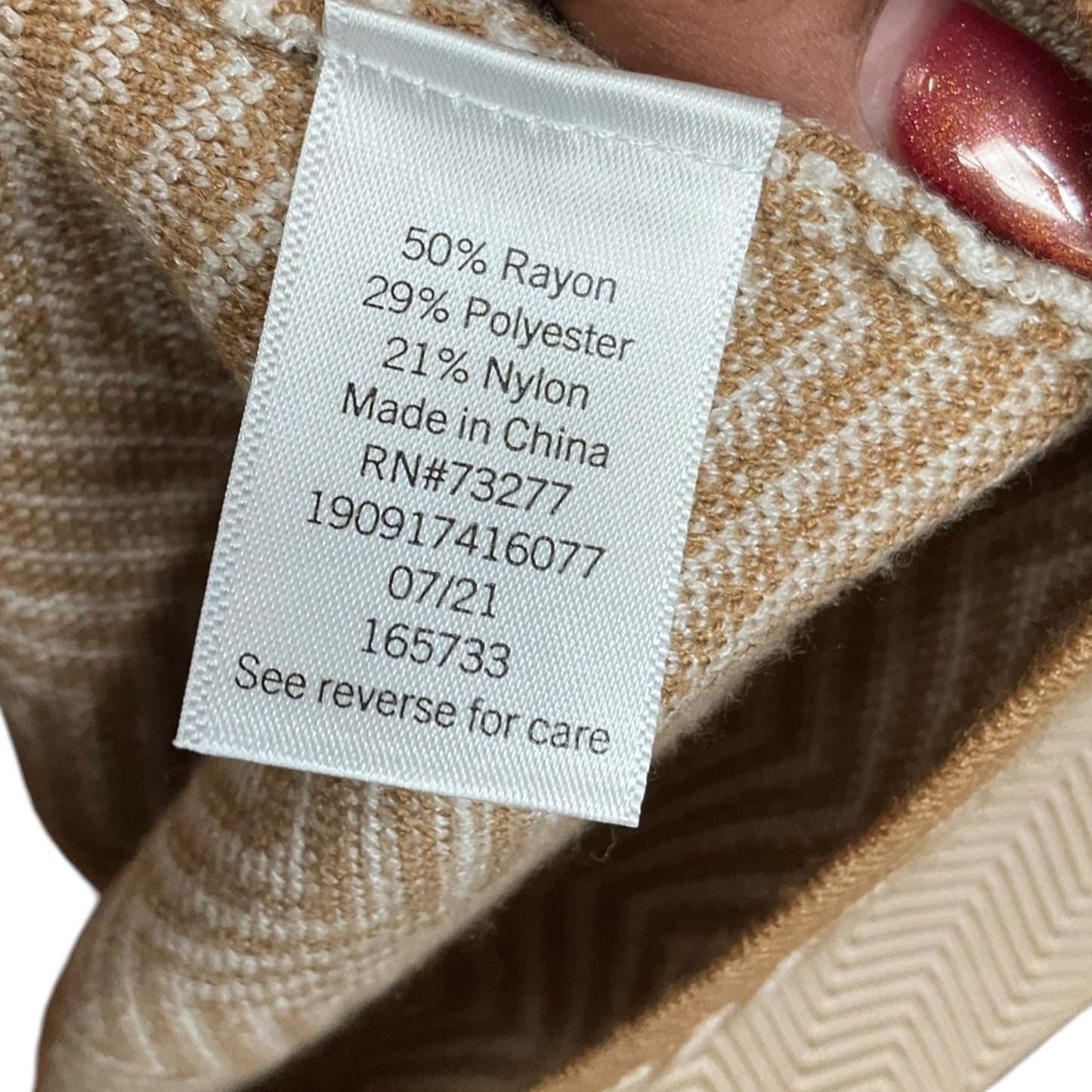 Cardigan By Nine West In Tan, Size: Xs