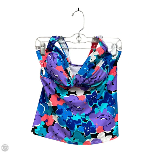 Swimsuit Top By Catalina In Floral Print, Size: L