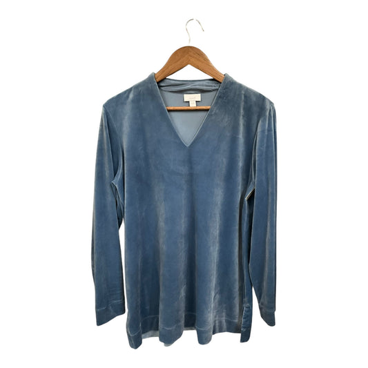 Top Long Sleeve By Pure Jill In Blue, Size: L