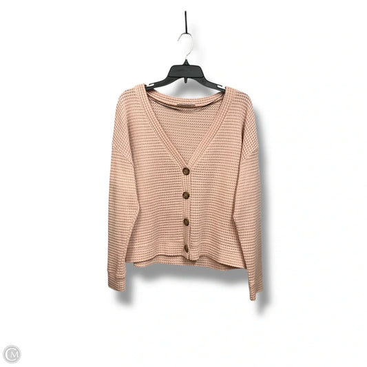 Top Long Sleeve By Double Zero In Pink, Size: S