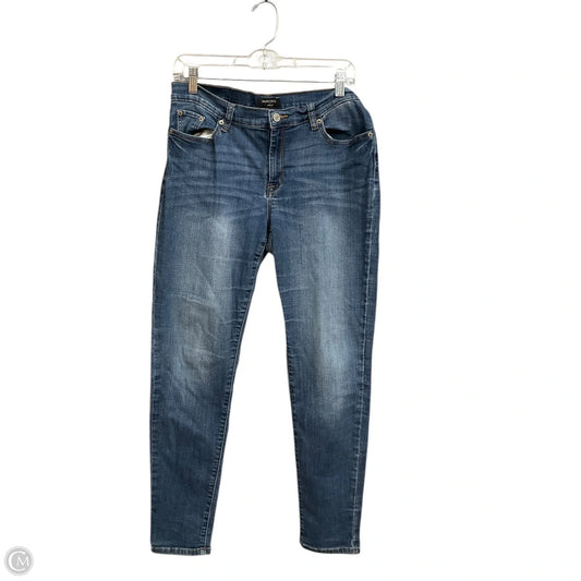 Jeans Straight By Banana Republic In Blue Denim, Size: 10