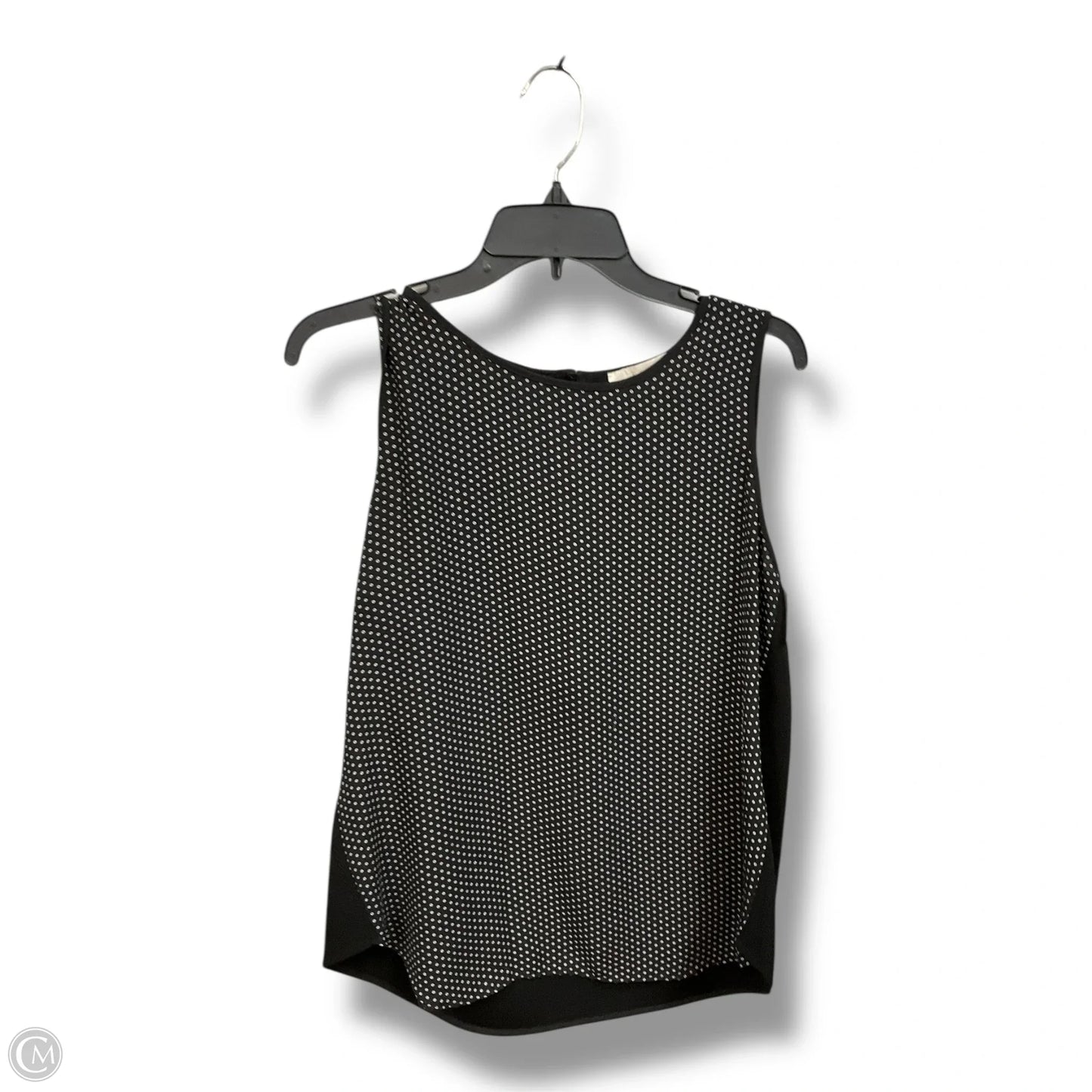 Top Sleeveless By Loft In Black & White, Size: M