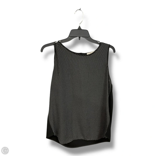 Top Sleeveless By Loft In Black & White, Size: M