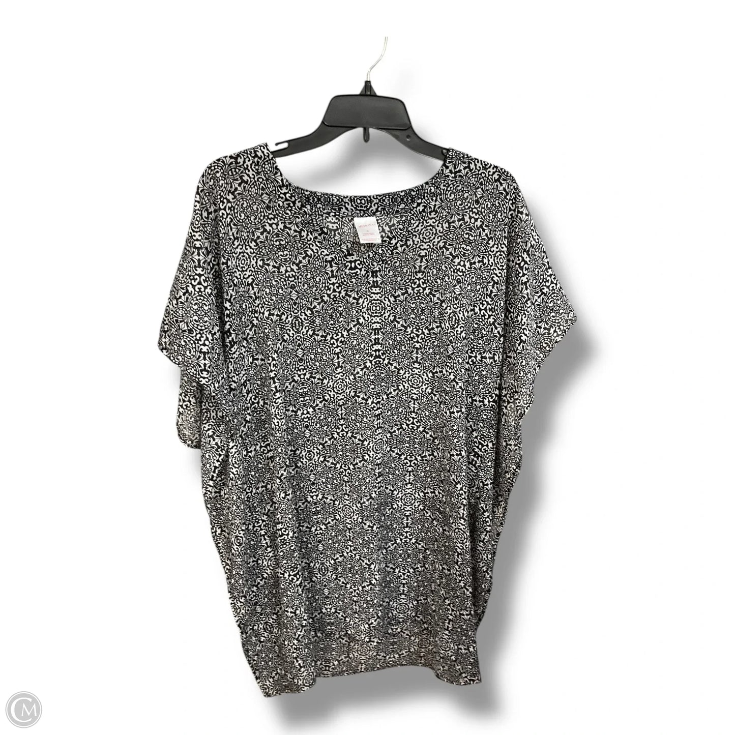 Swimwear Cover-up By Merona In Black & White, Size: S