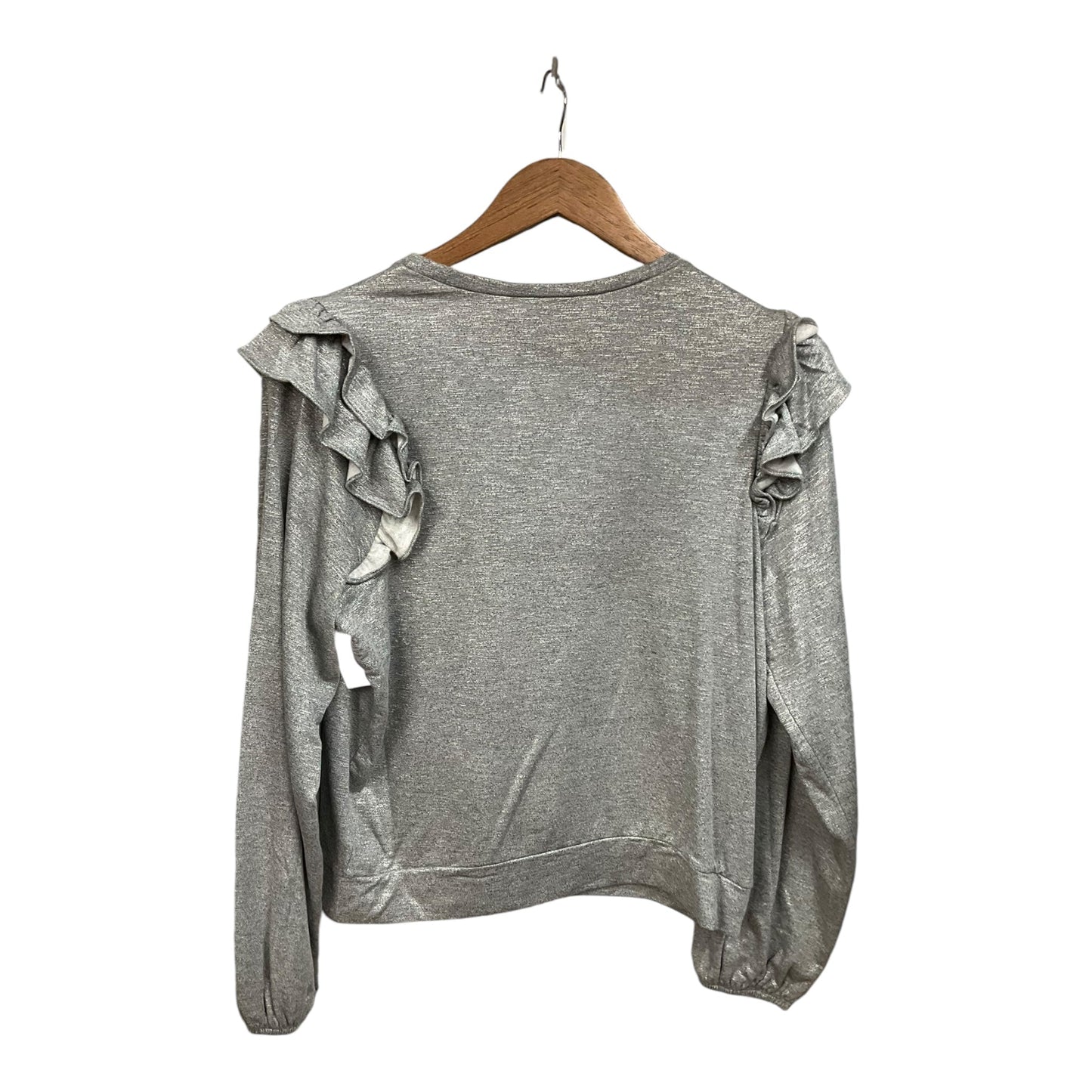 Top Long Sleeve By Express In Grey, Size: M