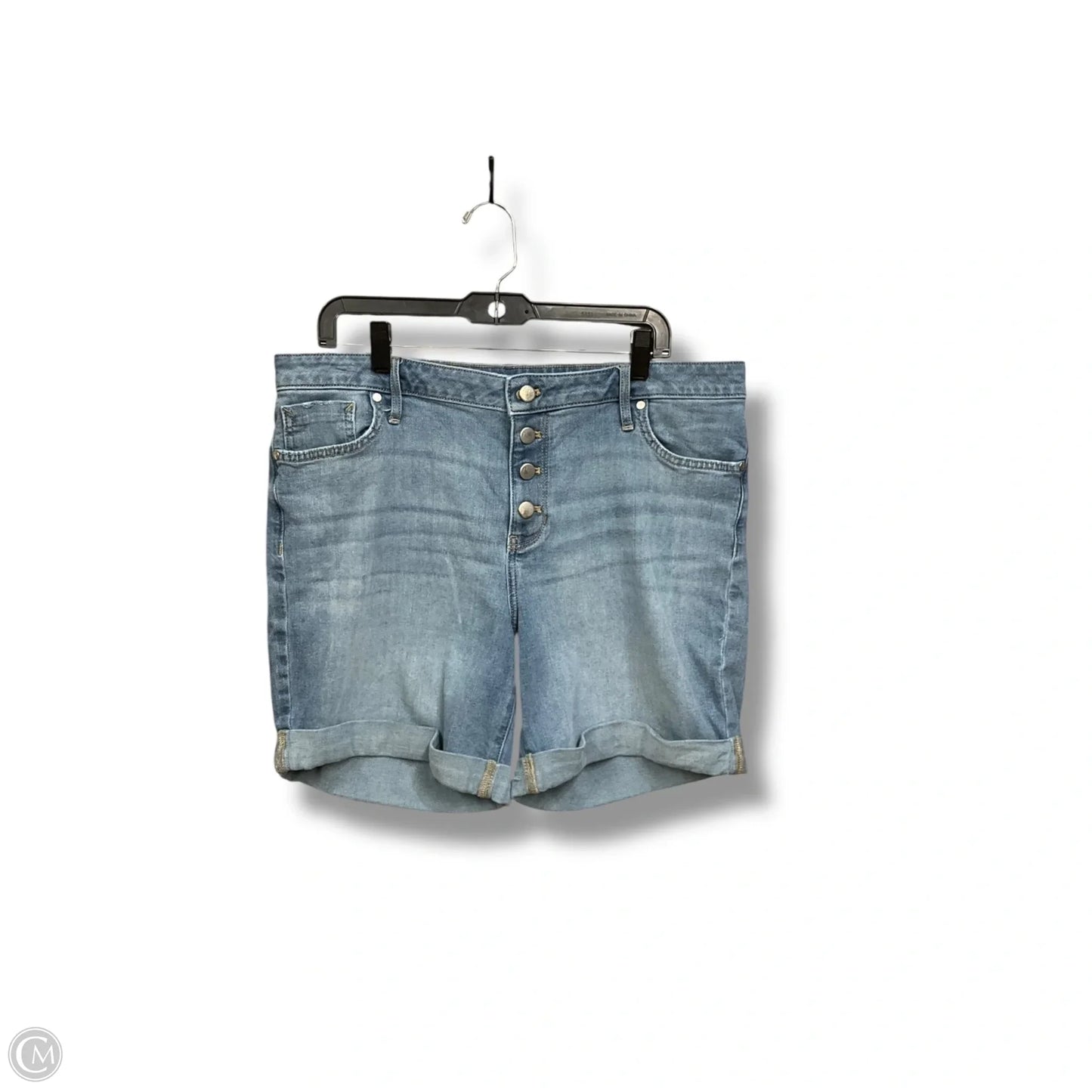Shorts By Simply Vera In Blue Denim, Size: 16