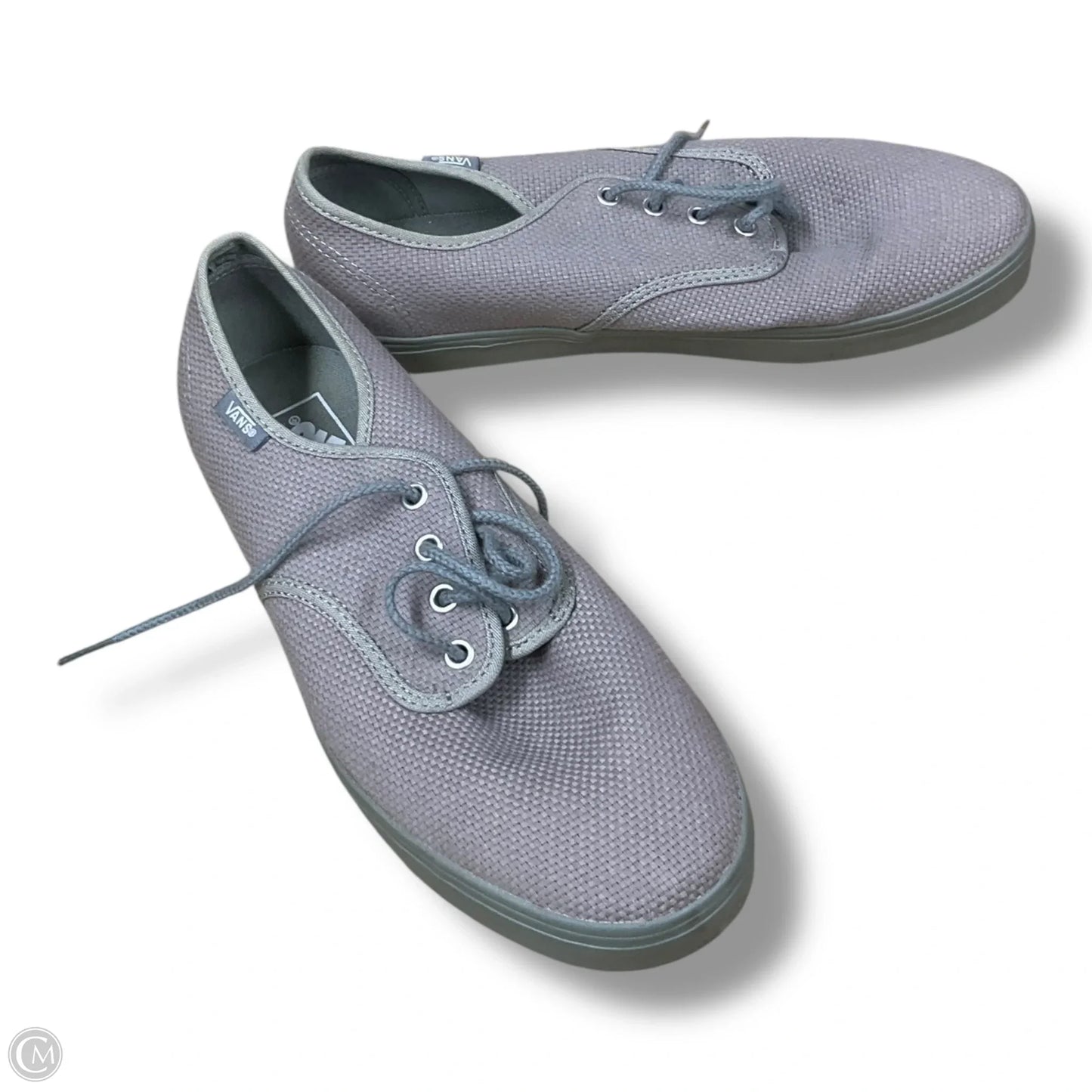 Shoes Flats By Vans In Grey, Size: 8.5