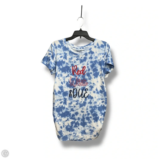 Maternity Top Short Sleeve By Time And Tru, Size: M