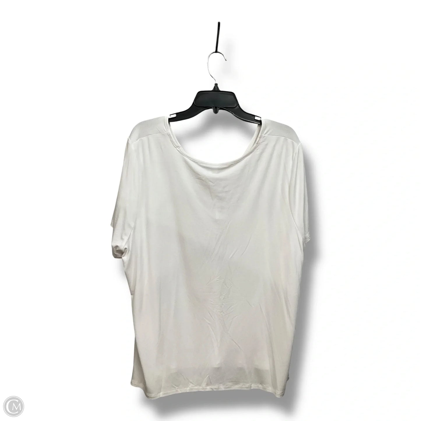 Top Short Sleeve By Old Navy In White, Size: 2x