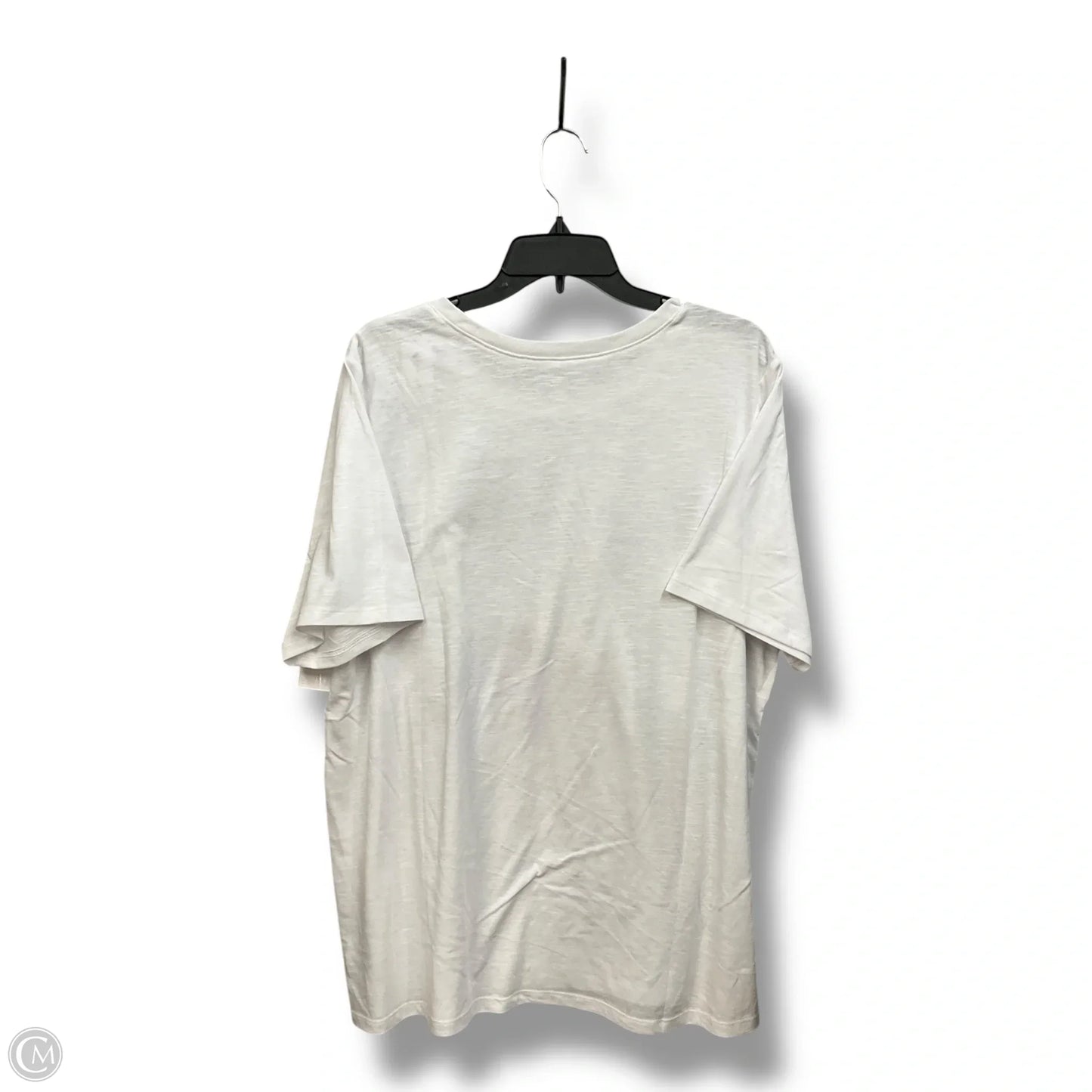 Top Short Sleeve By Lane Bryant In White, Size: 2x