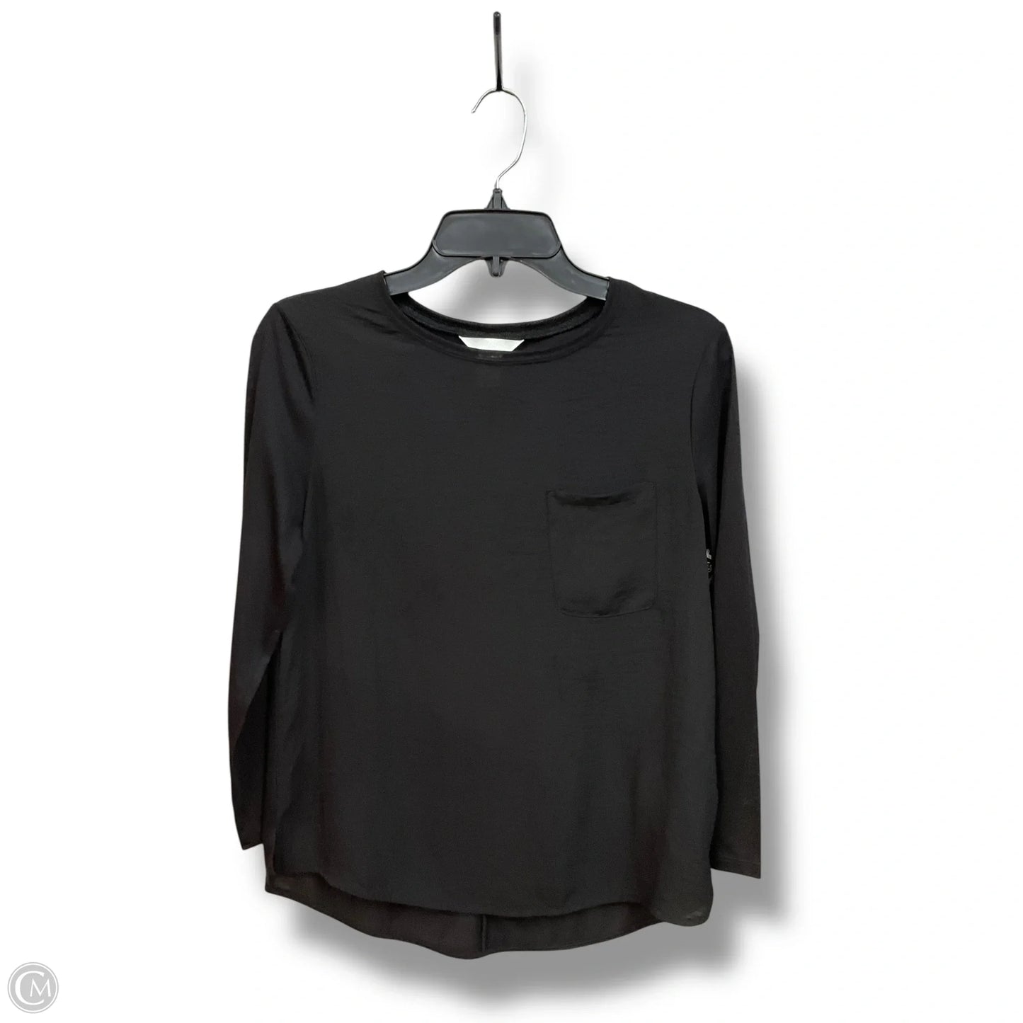 Top Long Sleeve By H&m In Black, Size: Xs