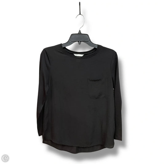 Top Long Sleeve By H&m In Black, Size: Xs