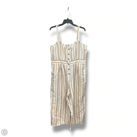 Jumpsuit By Loft In Striped Pattern, Size: Xl