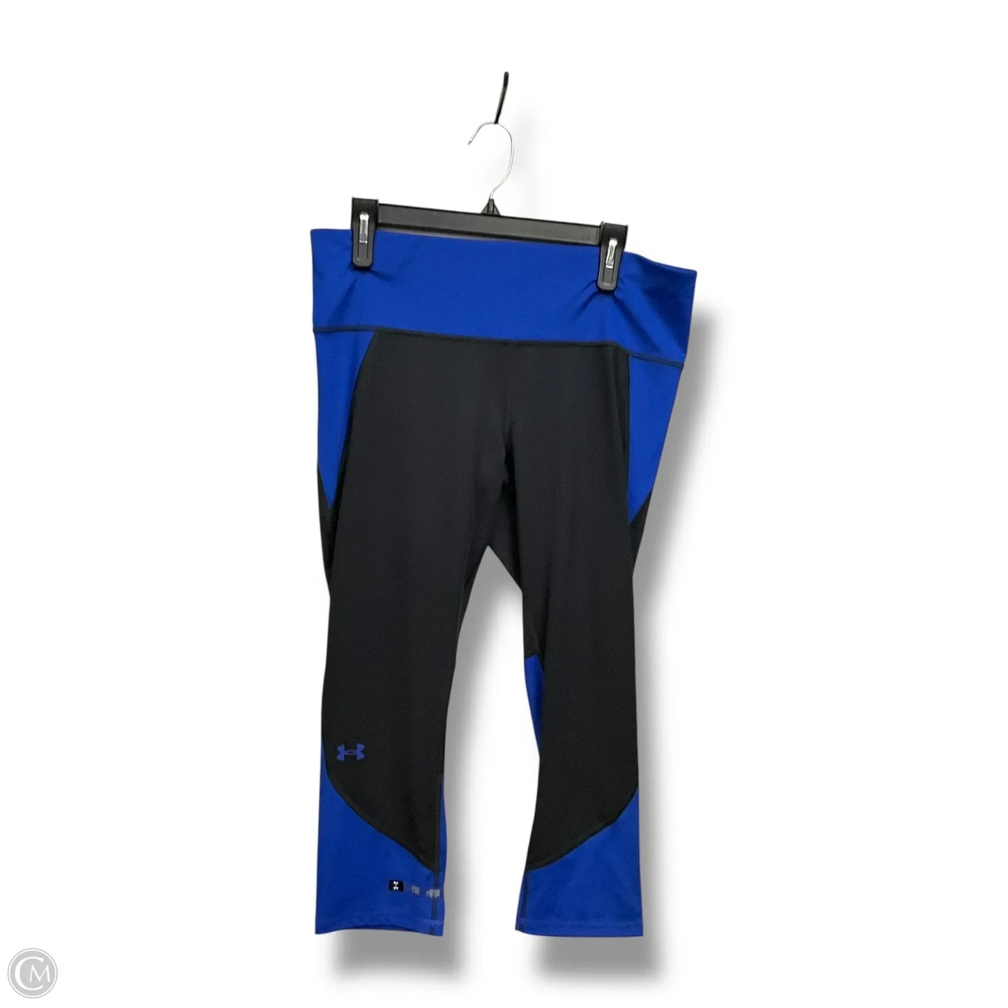 Athletic Capris By Under Armour In Black & Blue, Size: Xl