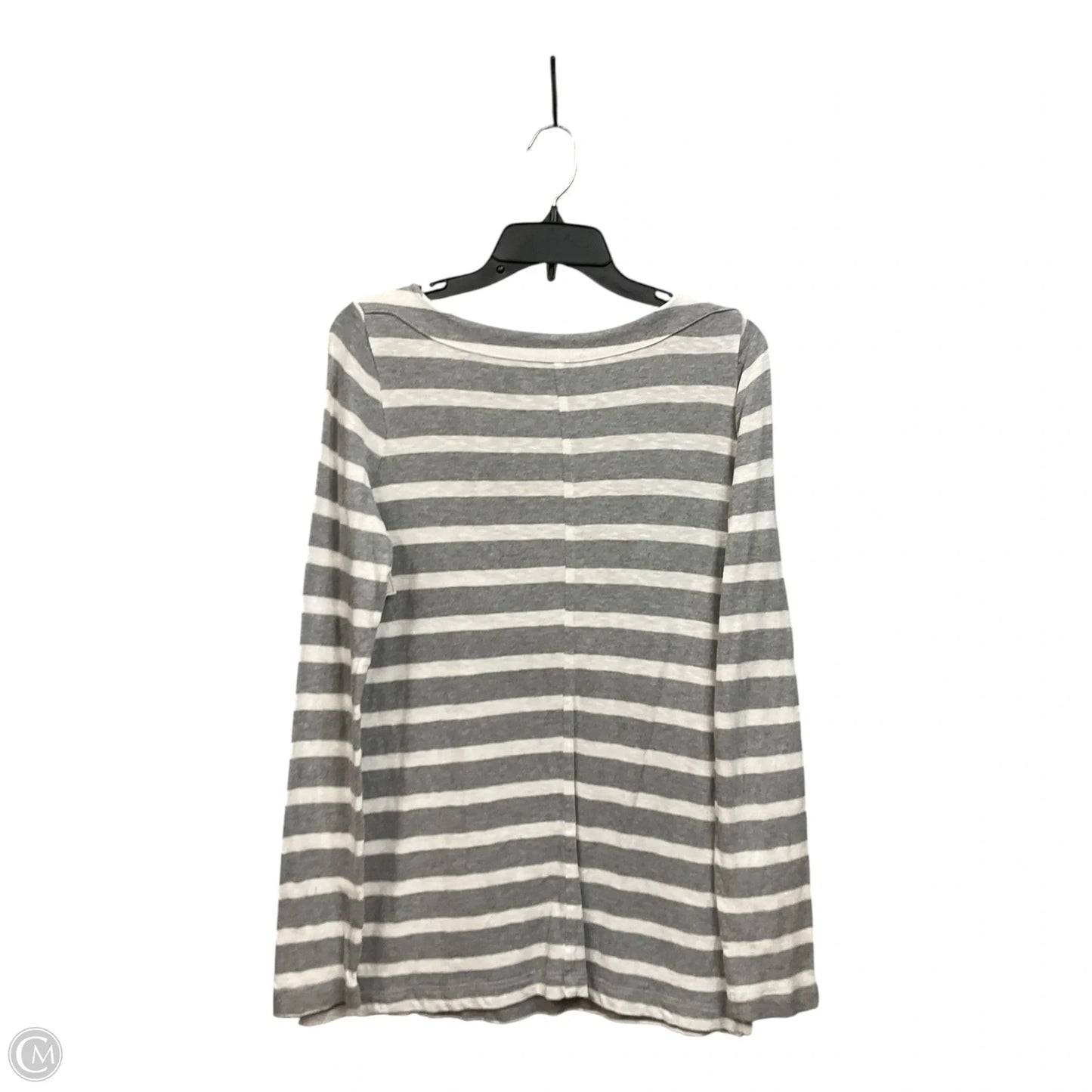 Top Long Sleeve By Loft In Striped Pattern, Size: M
