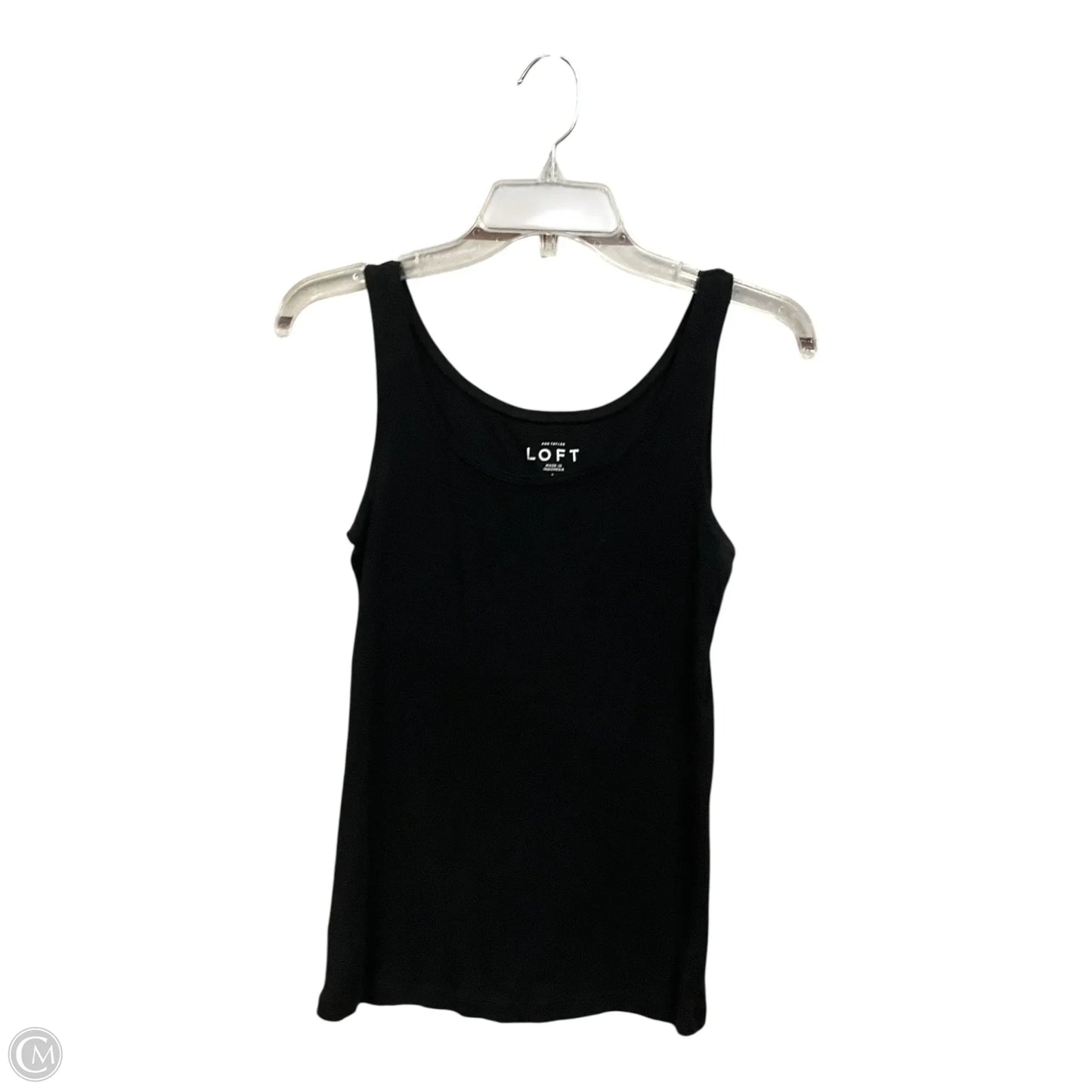 Top Sleeveless By Loft In Black, Size: M