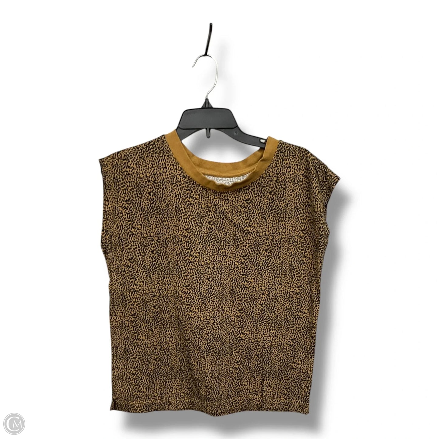 Top Short Sleeve By Loft In Animal Print, Size: Xs