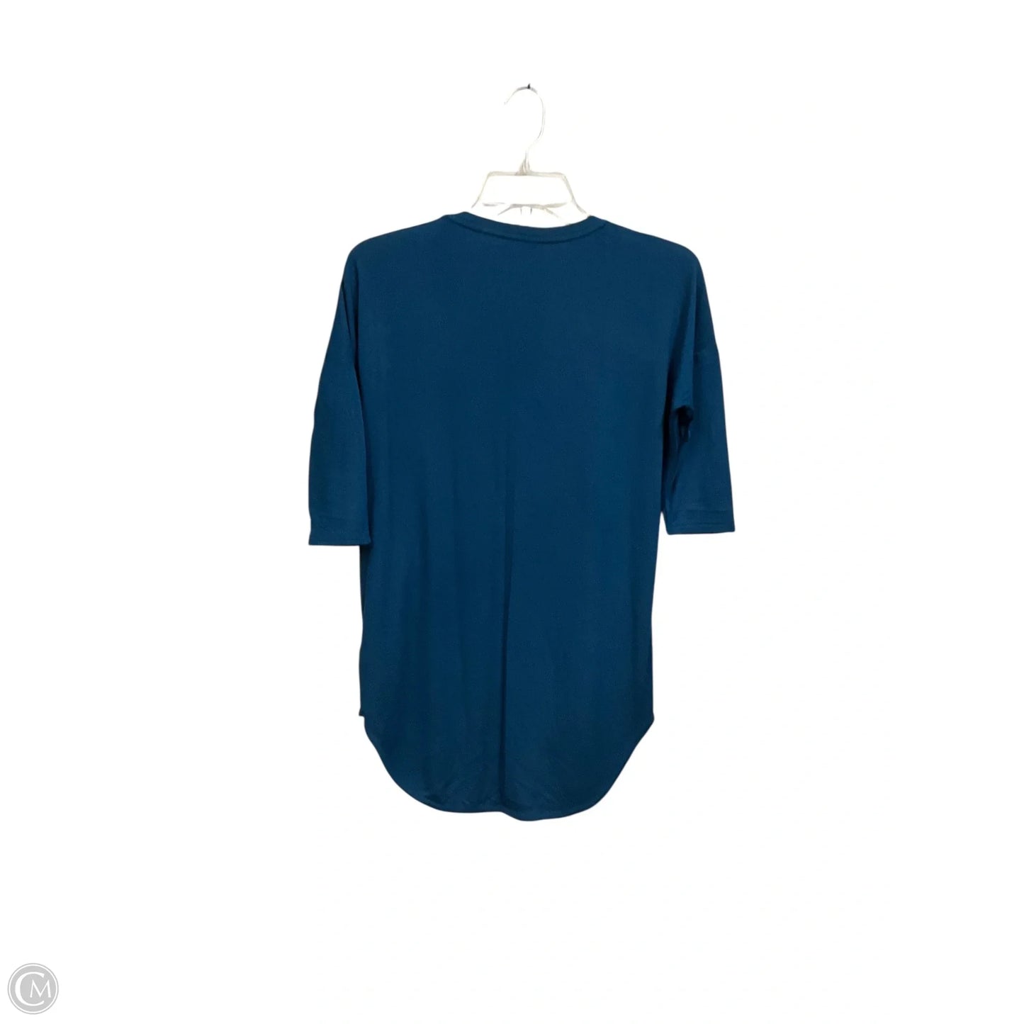 Top Short Sleeve By Express In Teal, Size: Xs