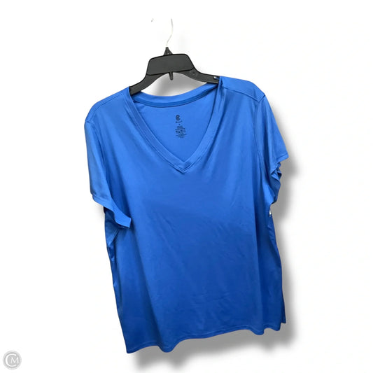 Athletic Top Short Sleeve By Champion In Blue, Size: 3x