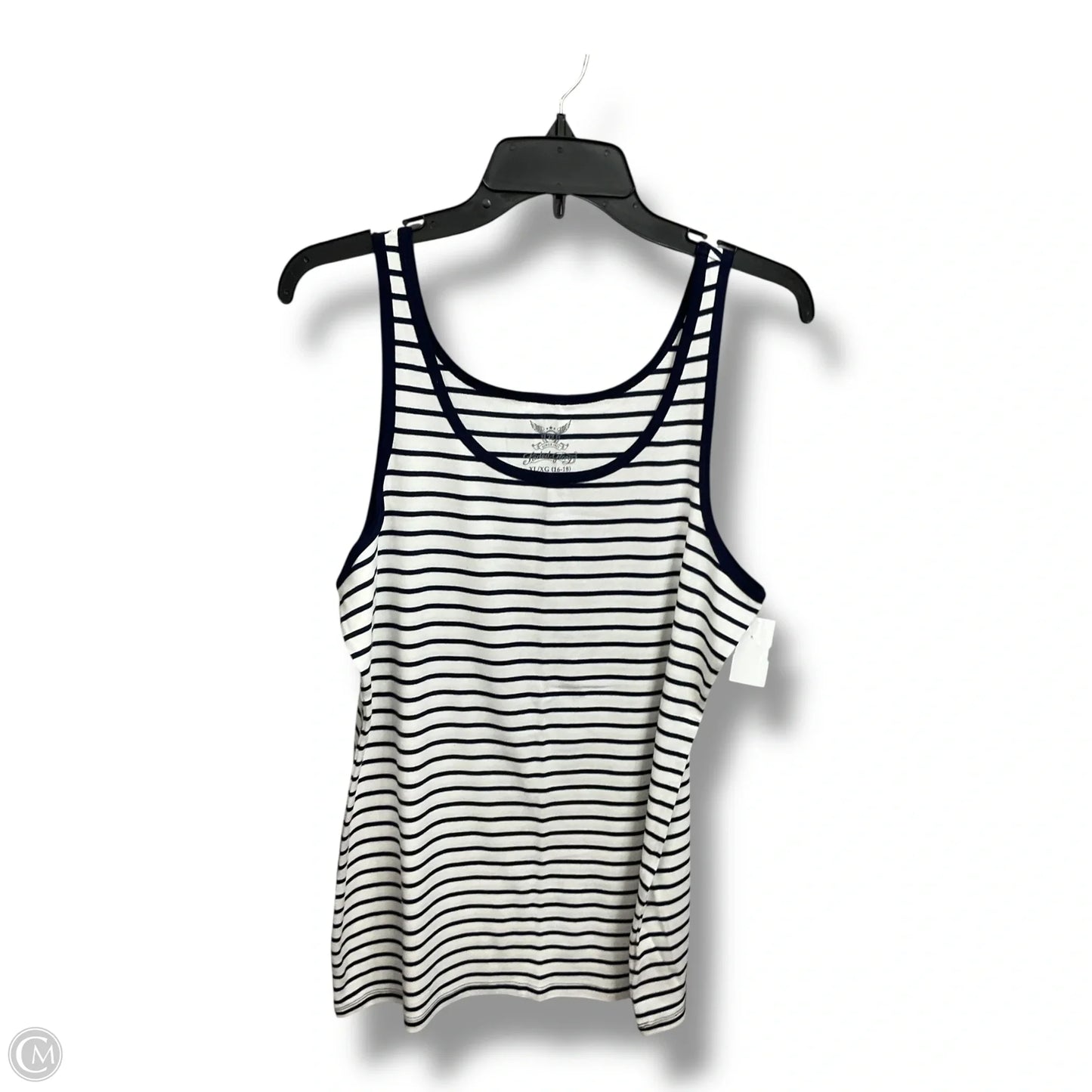 Top Sleeveless By Faded Glory In Striped Pattern, Size: Xl