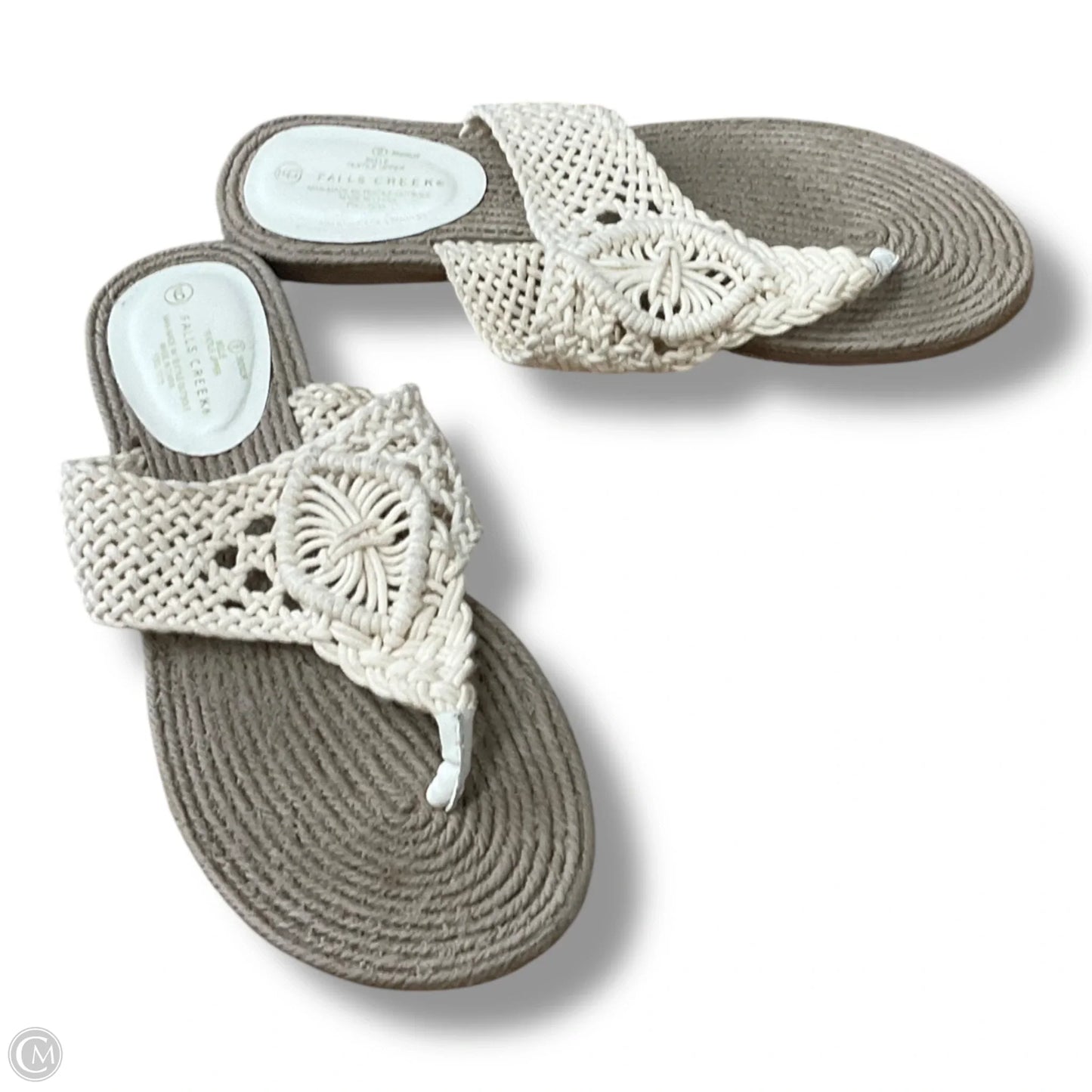 Sandals Flats By Falls Creek In Brown, Size: 9