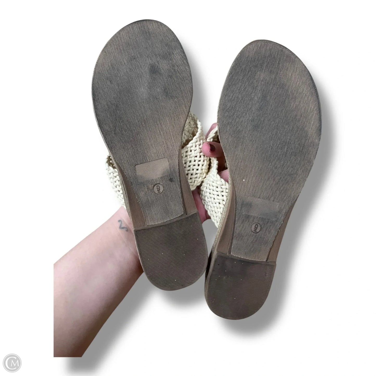 Sandals Flats By Falls Creek In Brown, Size: 9