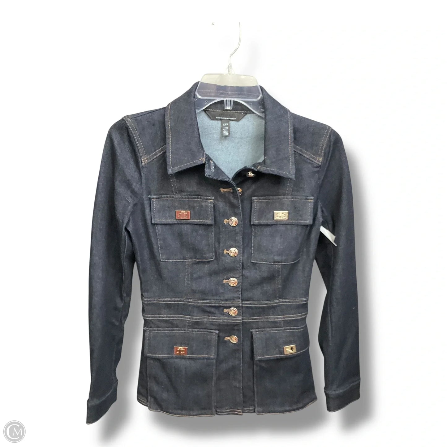 Jacket Denim By White House Black Market In Blue Denim, Size: Xxs