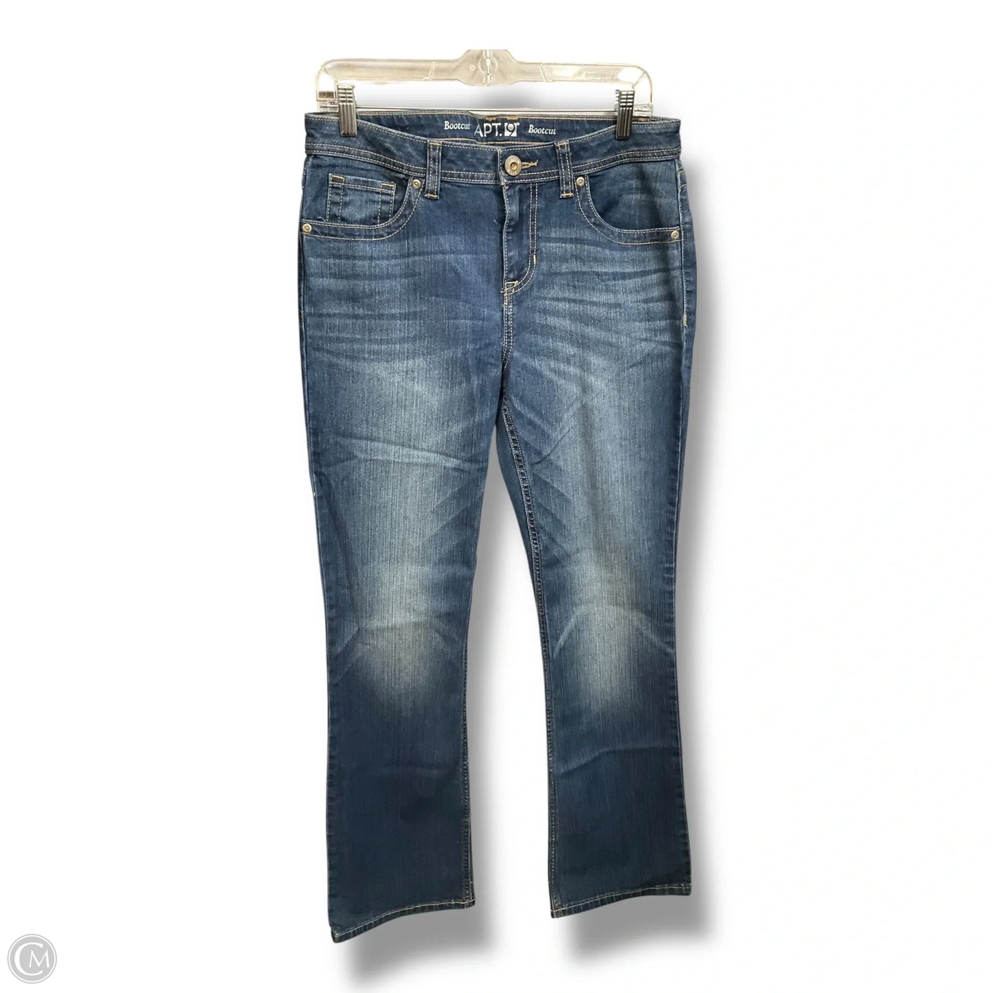 Jeans Boot Cut By Apt 9 In Blue Denim, Size: 10