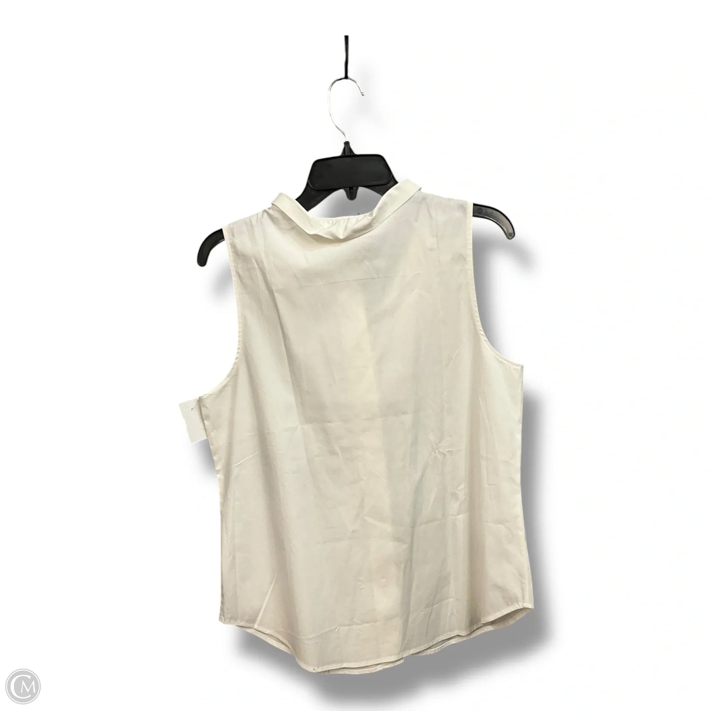 Top Sleeveless By Ann Taylor In White, Size: M