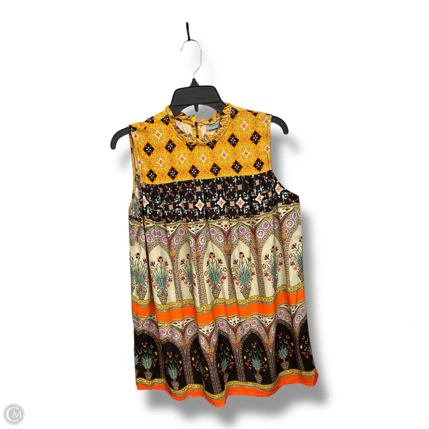 Tunic Sleeveless By Conditions Apply In Multi-colored, Size: M