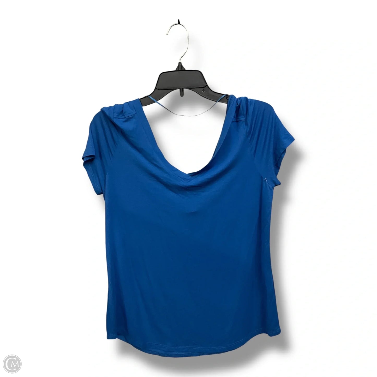 Top Short Sleeve By Cable And Gauge In Blue, Size: L