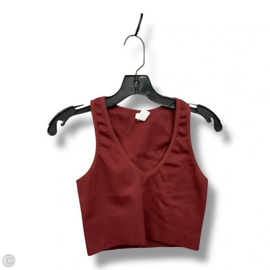 Athletic Tank Top By 90 Degrees By Reflex In Maroon, Size: L
