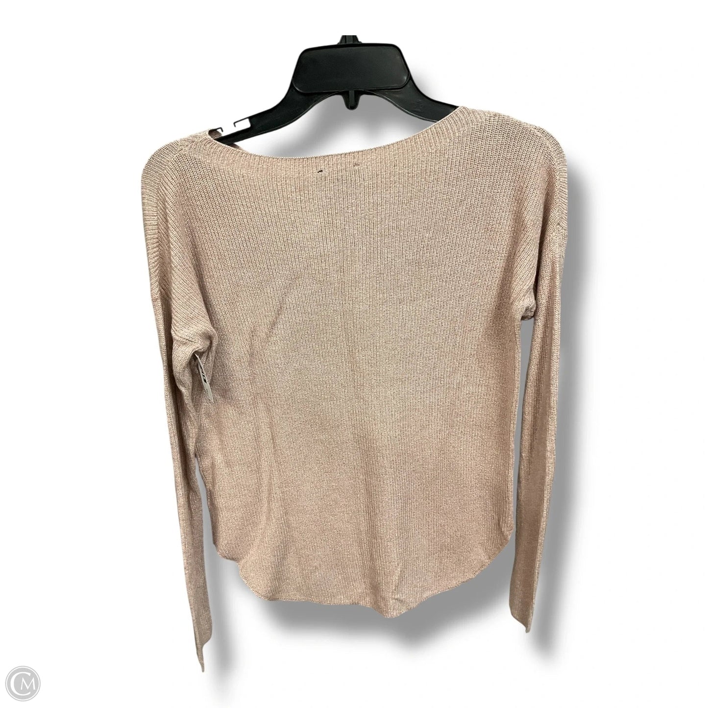 Top Long Sleeve By Express In Tan, Size: Xs