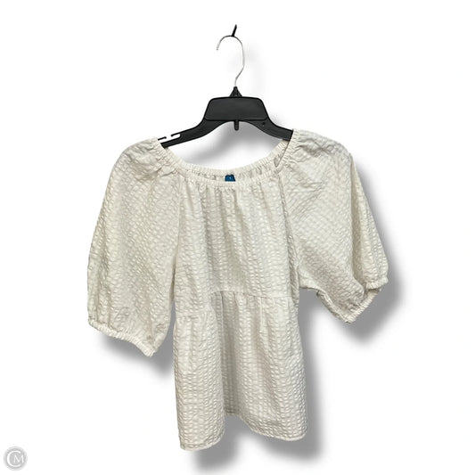 Top Short Sleeve By Old Navy In White, Size: L