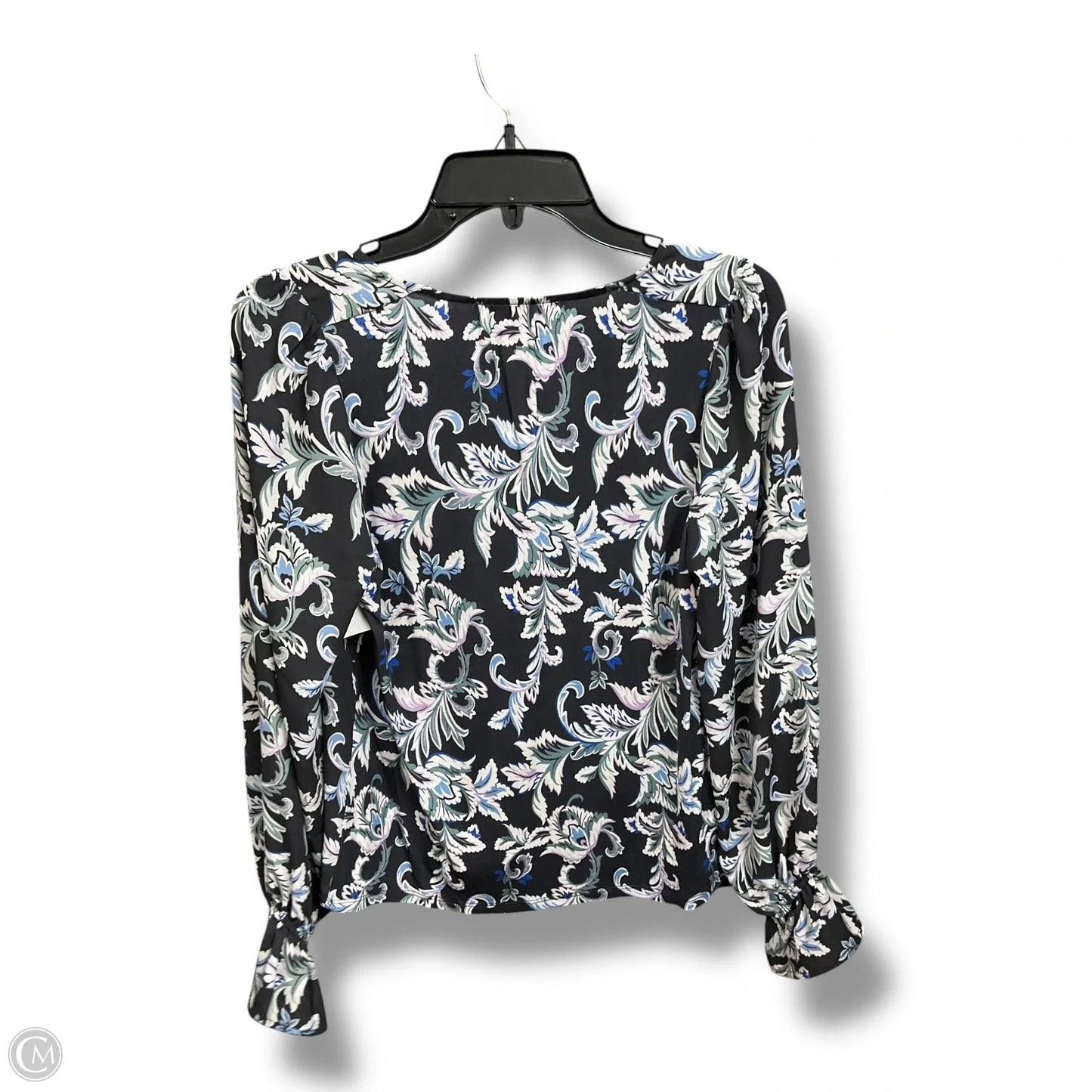 Blouse Long Sleeve By Loft In Floral Print, Size: Xsp