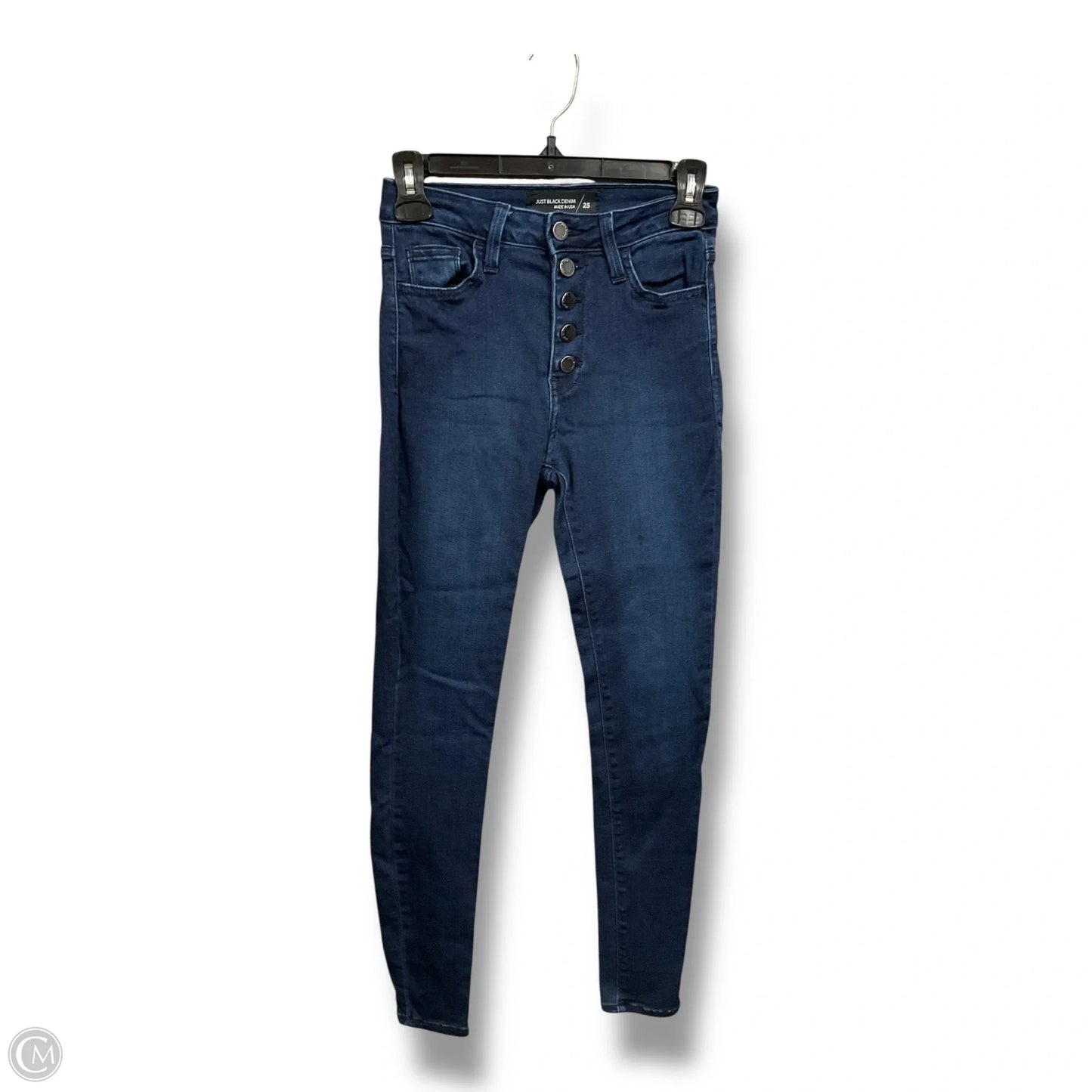 Jeans Skinny By Just Black In Blue Denim, Size: 2