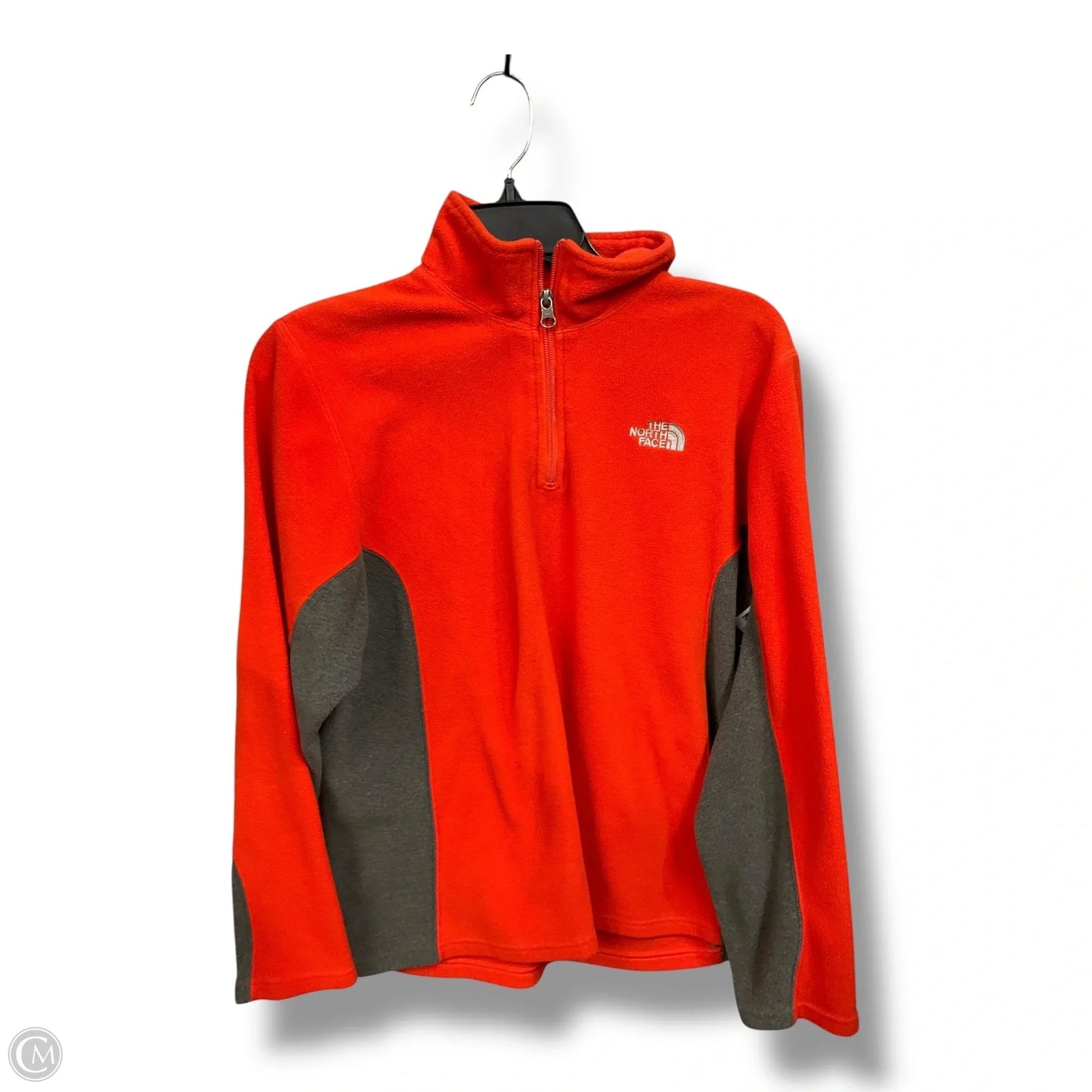 Athletic Fleece By The North Face In Grey & Orange, Size: Xl