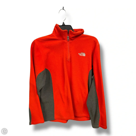 Athletic Fleece By The North Face In Grey & Orange, Size: Xl